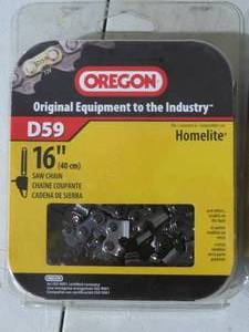 lot 52 image: Oregon D59 Chainsaw Chain, 16 in L Bar, 0.05 Gauge, 38 in TPIPitch, 59-Link