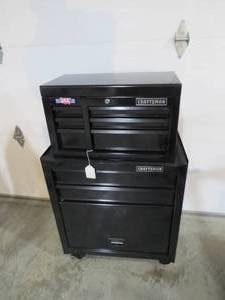 lot 68 image: New - CRAFTSMAN Tool Chest Combo, 26-Inch, 5 Drawer, Black - CMST82763BK