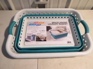 lot 83 image: Space Saving Collapsible Laundry Basket