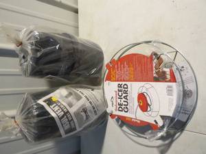 lot 89 image: Mixed Lot of Insul Vent Sewer Vent Insulation and Galvanized De-Icer Guard