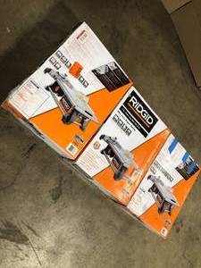 lot 27 image: 3 Lots of 6.5 Amp Corded 7 in. Table Top Wet Tile Saw by RIDGID  Customer Returns See Pictures