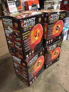 lot 42 image: 4 Lots of 1200-Watt Electric Ceramic Parabolic Space Heater by Unbranded Customers Returns See Pictures