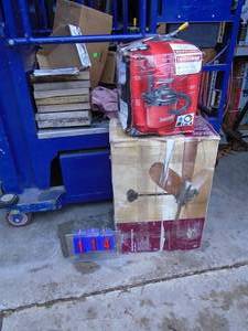 Ceiling fan. Looks complete Maybe missing a few screws & shop vac for partsrepair. As shown.