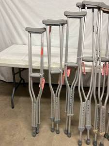 lot 56 image: Lot of Crutches...Some Look New