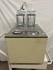 lot 69 image: Berkeley VC-5 Curettage System TABLETOP Liposuction Surgery Vacuum WTwo Canisters - Great Working Condition