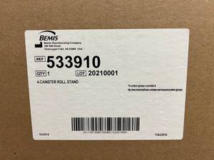 lot 64 image: MSRP $400 New In Open Box Bemis Four Suction Canister Holder Hi-Low Mobile Stand - designed to hold the 1200cc, 2000cc, or the 3000cc sized suction canisters