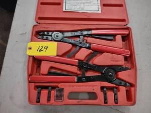 lot 129 image: ATD HC2125 Snap Ring Pliers Set...