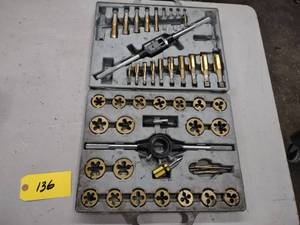 lot 136 image: Tap & Die Set, Std. & Metric...