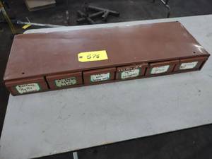 lot 578 image: Parts Cabinet with Hardware...