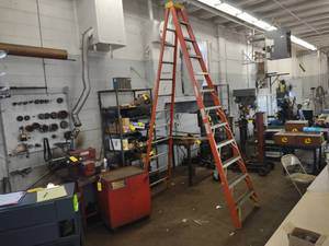 lot 626 image: Werner 12 Fiberglass Step Ladder...