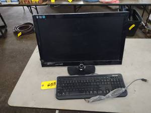 lot 655 image: AOC 23 Monitor & Keyboard...