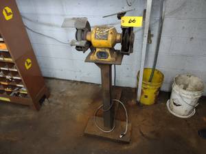 lot 66 image: Dewalt 8 Pedestal Grinder, Bolt Do...