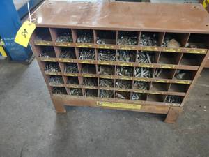 lot 68 image: Lawson Parts Bin with SAE Fine Thre...