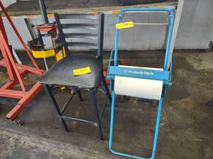 lot 459 image: Towel Dispenser & Stool...