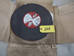 lot 508 image: (5) 14 Abrasive Cut-Off Wheels...