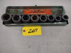 lot 269 image: 34 Impact Sockets, 1-1 12...