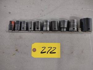 lot 272 image: 12 Impact Sockets...