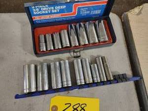 lot 288 image: 38 Deep Sockets...