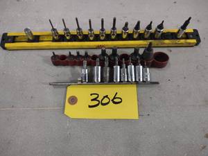 lot 306 image: 14 Torx & Hex Sockets...