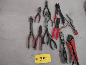 lot 349 image: Assorted Pliers...