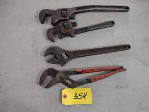 lot 354 image: (4) Wrenches...