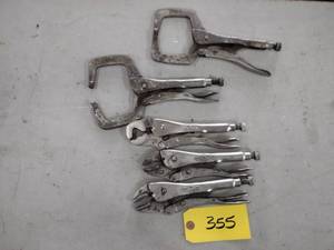 lot 355 image: (5) Vise Grips...