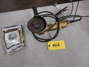 lot 402 image: Dewalt Angle Grinder & Discs...