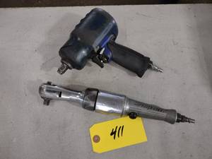 lot 411 image: Snap-On 14 Air Ratchet & Napa 12 ...
