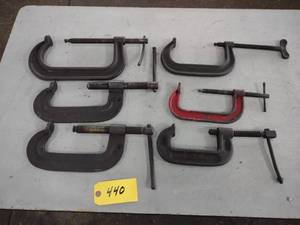 lot 440 image: (6) C-Clamps...