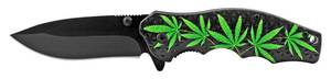 4.5 The Original Folding Pocket Knife with Belt Clip - Marijuana
