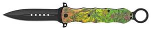 5 Spring Assist Folding Pocket Knife - Leaf Camo
