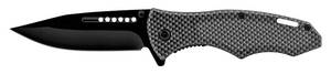 5 Drop Point Spring Assisted Folding Pocket Knife - Carbon Fiber