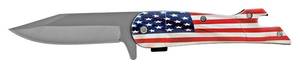 4.63 Folding Pocket Knife with Bottle Opener - United States Flag