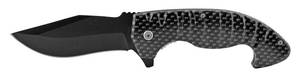 5 Spring Assisted Hearty Folding Pocket Knife - Carbon Fiber