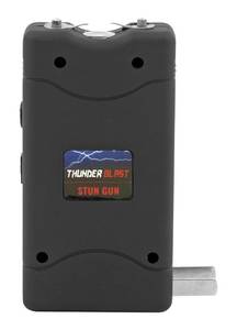 Thunder Blast Stun Gun Flashlight with Carrying Case - Black
