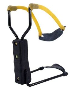 High Velocity Folding Wrist Rocket Slingshot with 10 PC. Ammo