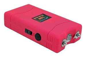 High Voltage Stun Gun with LED Flashlight - Pink