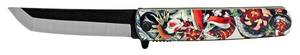 4.75 Mini Katana Samurai Folding Pocket Knife - Giesha Girl