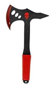 14 Punisher Skull Throwing Head Axe Hatchet - Red