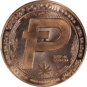 1 oz Crypto Commemorative Potcoin Copper Round