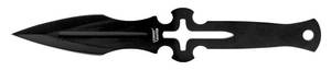 8.13 Vampire Slayer Stainless Steel Throwing Knife Set with Cross - Black