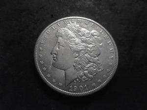 1901 O Morgan Silver Dollar