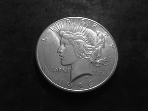 1926 S Silver Peace Dollar