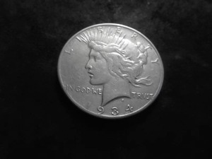 1934 S Silver Peace Dollar
