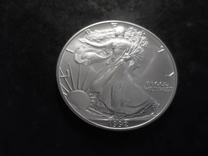 1992 US American Eagle Dollar 1Oz. 99.9 Fine MS From Unc. Roll Never Circulated