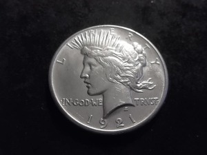 1921 Peace Silver Dollar High Relief
