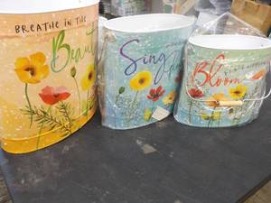 lot 10 image: Decorative Pails