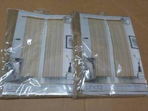 lot 44 image: 2 Linda Solid Voile panels...