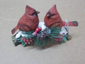 lot 59 image: Cardinals winter scene