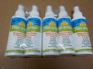 lot 99 image: 5 4 oz. pain spray.